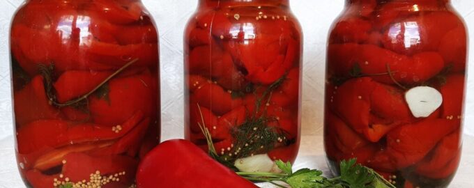 Маринованный болгарский перец с укропом на зиму