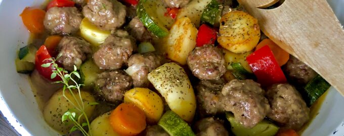 Тефтели из говядины с овощами