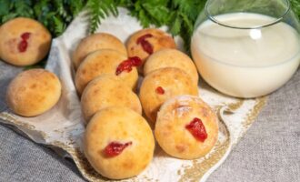 Творожное печенье с джемом по-домашнему