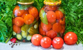 Маринованные помидоры и огурцы без стерилизации