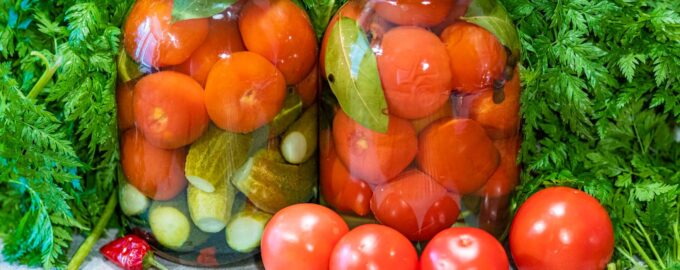 Маринованные помидоры и огурцы без стерилизации