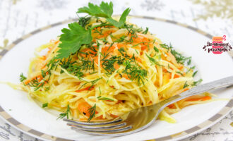 Хрустящий витаминный салат с капустой и моркови невероятно сочный