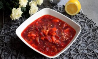 Борщ с пекинской капустой