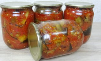 Баклажаны в аджике на зиму