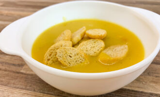 Тыквенный суп-пюре (Рецепт с копченым мясом)
