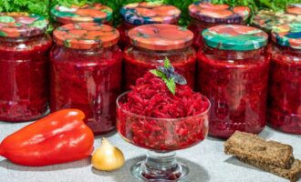Заправка и салат из свеклы на зиму