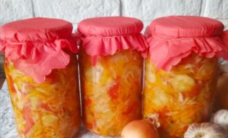 Салат из огурцов и капусты на зиму