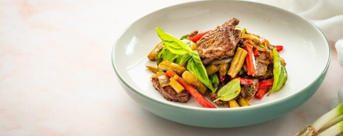 Говядина с овощами по-китайски