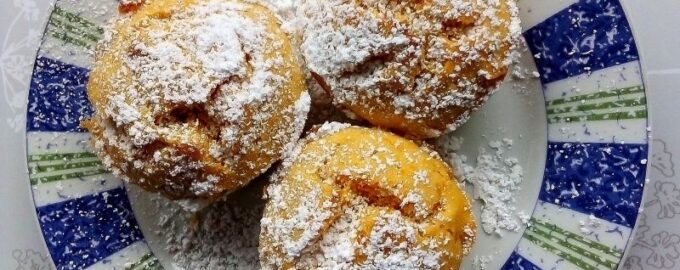 Тыквенные кексы с орехами