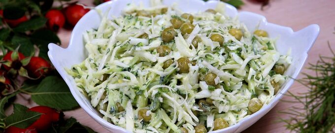 Осенний салат из капусты