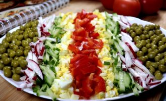 Овощной салат на праздничный стол