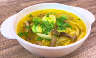 Грибной суп 🍄 Рецепт из свежих опят