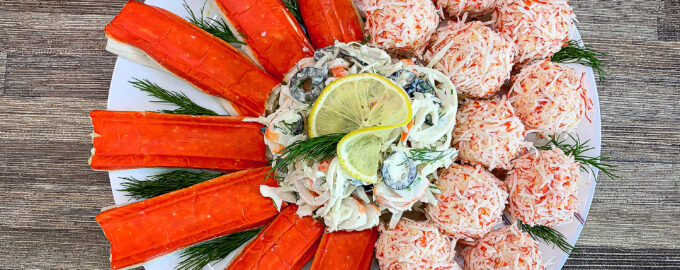 3 блюда из крабовых палочек на праздничный стол (Вкусно, красиво и очень бюджетно)