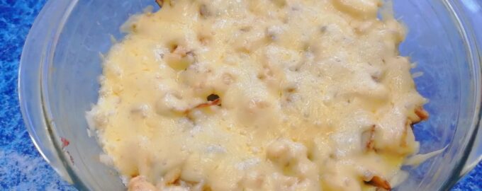 Жульен с курицей и грибами в духовке