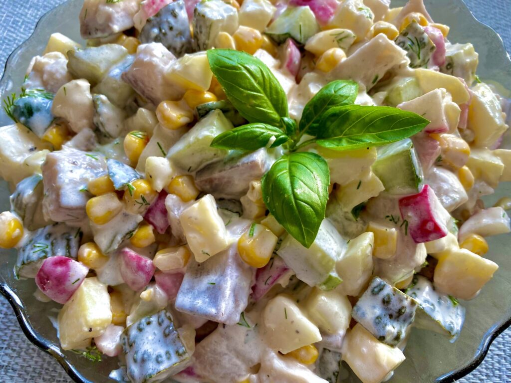 Датский салат из сельди