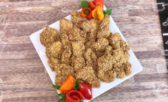 Маринованная индейка в панировке из овсяных хлопьев
