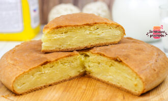 Невероятное бездрожжевое тесто на сметане! Вкусный сочный пирог с картошкой