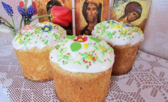 Творожный кулич без дрожжей