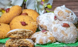 Песочное печенье с жареным арахисом