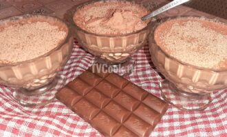 Десерт из ряженки с какао