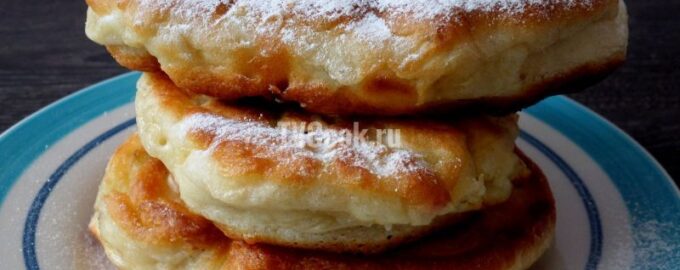 Оладьи с ревенем