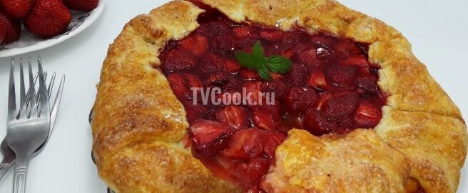 Галета с клубникой