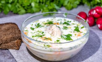 Куриный суп со сливочным сыром и овощами
