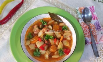 Летний суп с мясом