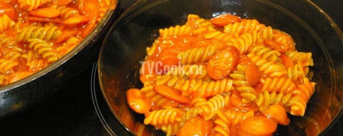 Макароны с сосисками