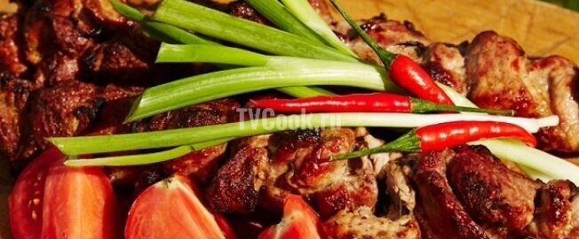 Шашлык из свиной шеи