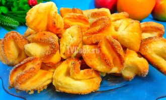 Творожное печенье к чаю Гусиные лапки