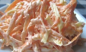 Салат из морковки с сыром и чесноком