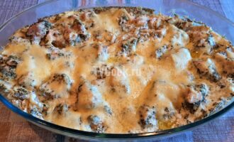 Спагетти с курицей в духовке