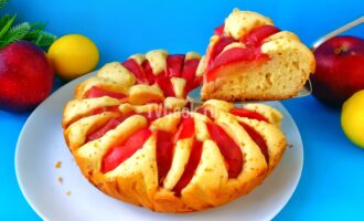 Пышный и мягкий яблочный пирог