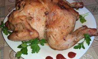 Курица в имбирно-соевом маринаде в духовке