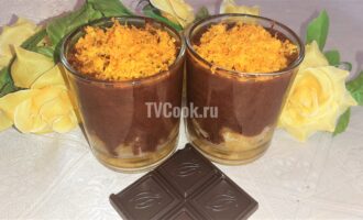 Воздушный шоколадно-апельсиновый десерт