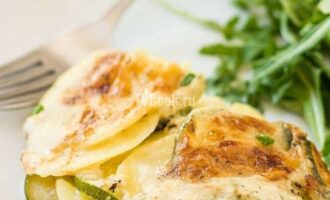 Картошка с кабачками в духовке