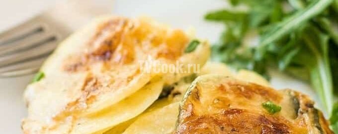 Картошка с кабачками в духовке