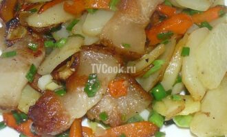 Жареная картошка на сале