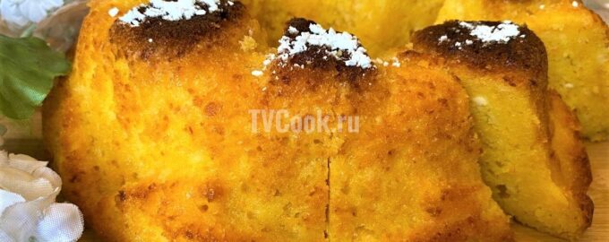 Тыквенно-творожный кекс с апельсином