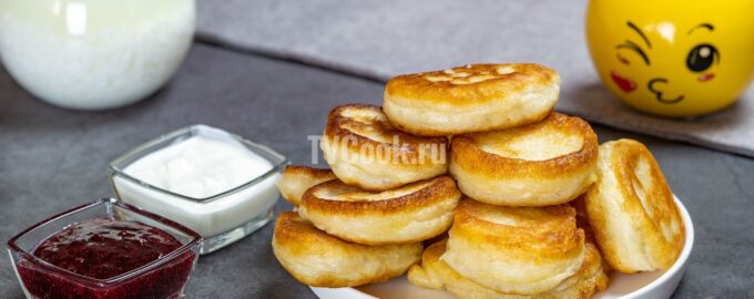Оладьи из теста на простокваше