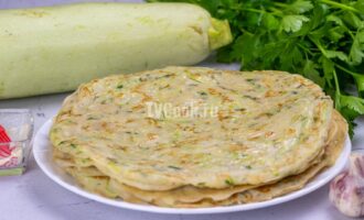 Кабачковые блины с яйцом на молоке